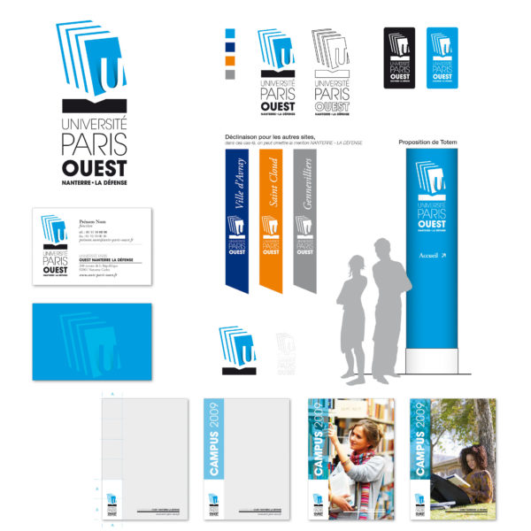 Identité visuelle Université Paris Ouest